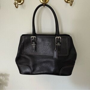 COACH Y2K Hampton black leather purse